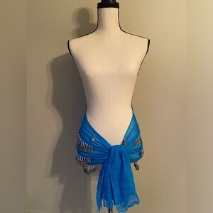 Belly Dance Hip Scarf with Coins